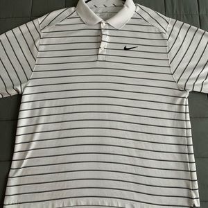 Nike Dri-Fit Golf Polo - White - Clean and Lightly Worn